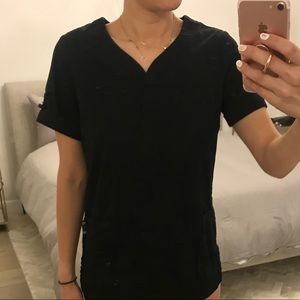 Koi black scrub top in XS